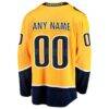 Nashville Predators Fashion7 Home Breakaway Custom Jersey - Gold - Detail View