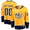 Nashville Predators Fashion7 Home Breakaway Custom Jersey - Gold - Front View