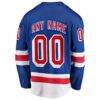 New York Rangers Fashion7 Home Breakaway Custom Jersey - Blue - Detail View
