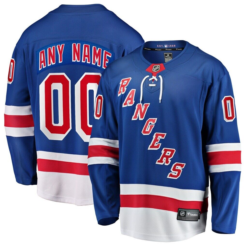 New York Rangers Fashion7 Home Breakaway Custom Jersey