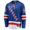 New York Rangers Fashion7 Home Breakaway Custom Jersey - Blue - Side View