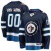 Winnipeg Jets Fashion7 Home Breakaway Custom Jersey - Blue - Front View