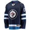 Winnipeg Jets Fashion7 Home Breakaway Custom Jersey - Blue - Side View