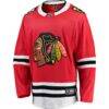 Chicago Blackhawks Fashion7 Breakaway Home Jersey - Red - Side View