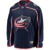 Columbus Blue Jackets Fashion7 Breakaway Home Jersey - Navy - Side View