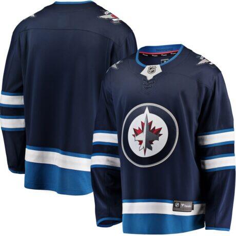 Winnipeg Jets Fashion7 Breakaway Home Jersey - Blue - Front View