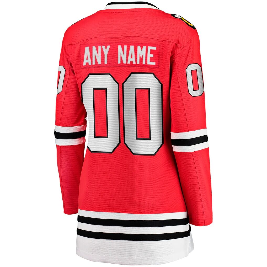 Chicago Blackhawks Fashion7 Women's Home Breakaway Custom Jersey