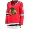 Chicago Blackhawks Fashion7 Women's Home Breakaway Custom Jersey - Red - Side View