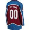 Colorado Avalanche Fashion7 Women's Home Breakaway Custom Jersey - - Detail View