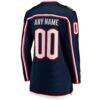 Columbus Blue Jackets Fashion7 Women's Home Breakaway Custom Jersey - Navy - Detail View