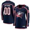 Columbus Blue Jackets Fashion7 Women's Home Breakaway Custom Jersey - Navy - Front View