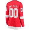 Detroit Red Wings Fashion7 Women's Home Breakaway Custom Jersey - Red - Detail View