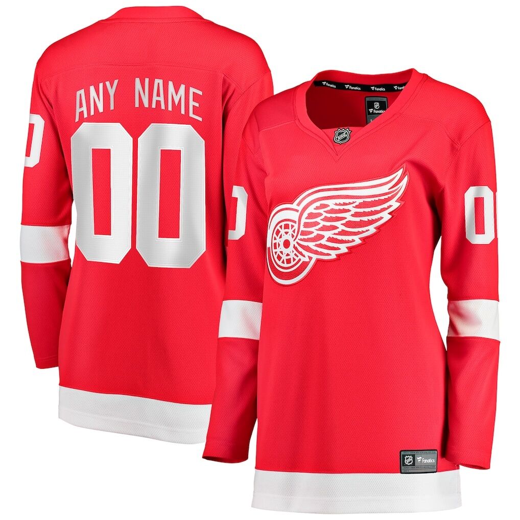 Detroit Red Wings Fashion7 Women's Home Breakaway Custom Jersey