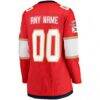 Florida Panthers Fashion7 Women's Home Breakaway Custom Jersey - Red - Detail View