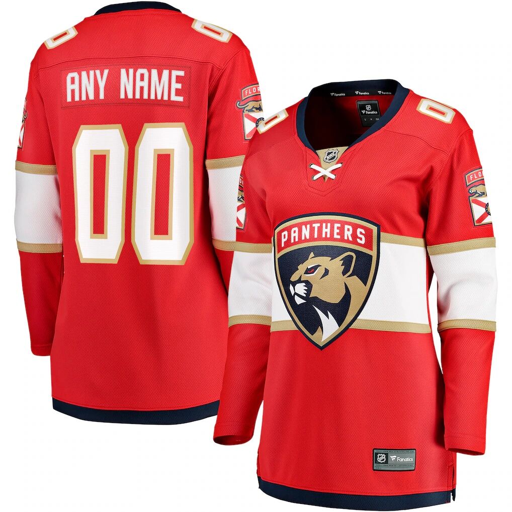 Florida Panthers Fashion7 Women's Home Breakaway Custom Jersey