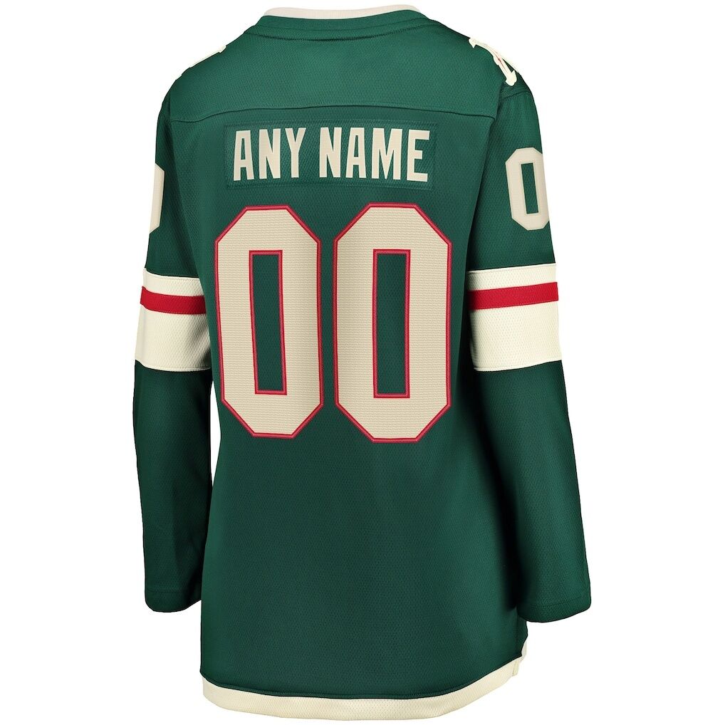 Minnesota Wild Fashion7 Women's Home Breakaway Custom Jersey