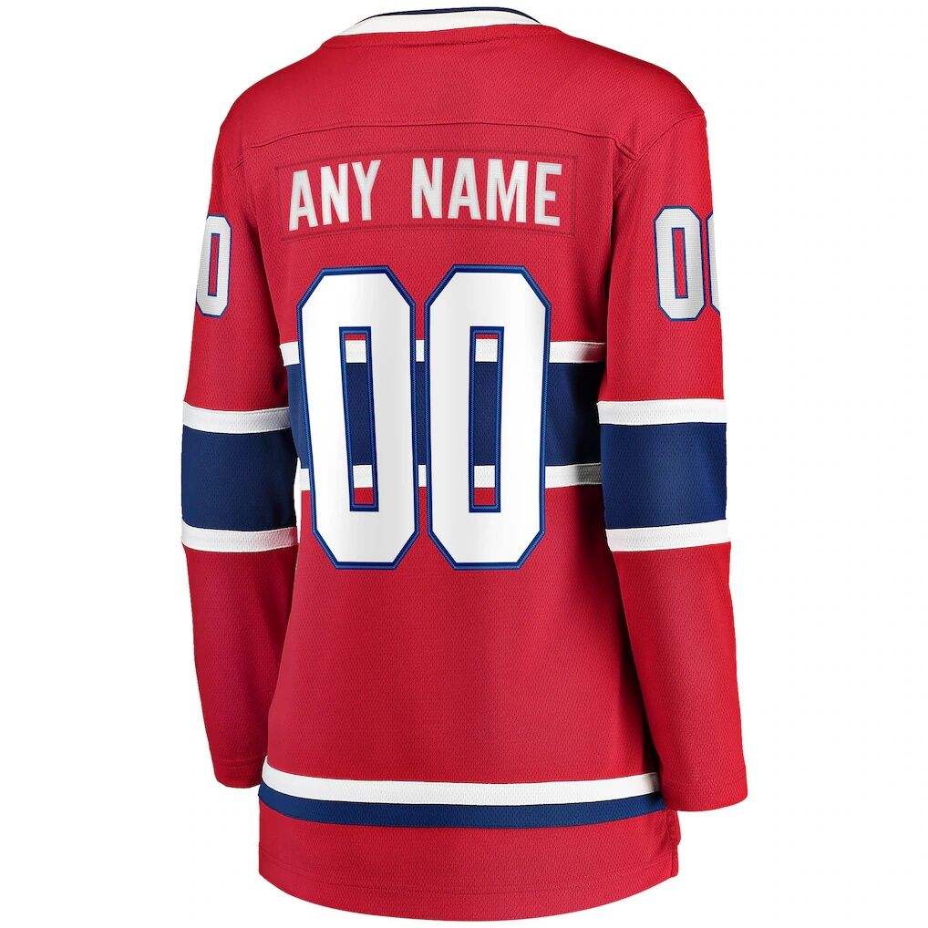 Montreal Canadiens Fashion7 Women's Home Breakaway Custom Jersey