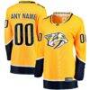Nashville Predators Fashion7 Women's Home Breakaway Custom Jersey - Yellow - Front View