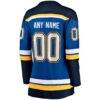 St. Louis Blues Fashion7 Women's Home Breakaway Custom Jersey - Blue - Detail View