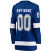 Tampa Bay Lightning Fashion7 Women's Home Breakaway Custom Jersey - Blue - Detail View