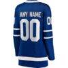 Toronto Maple Leafs Fashion7 Women's Home Breakaway Custom Jersey - Blue - Detail View