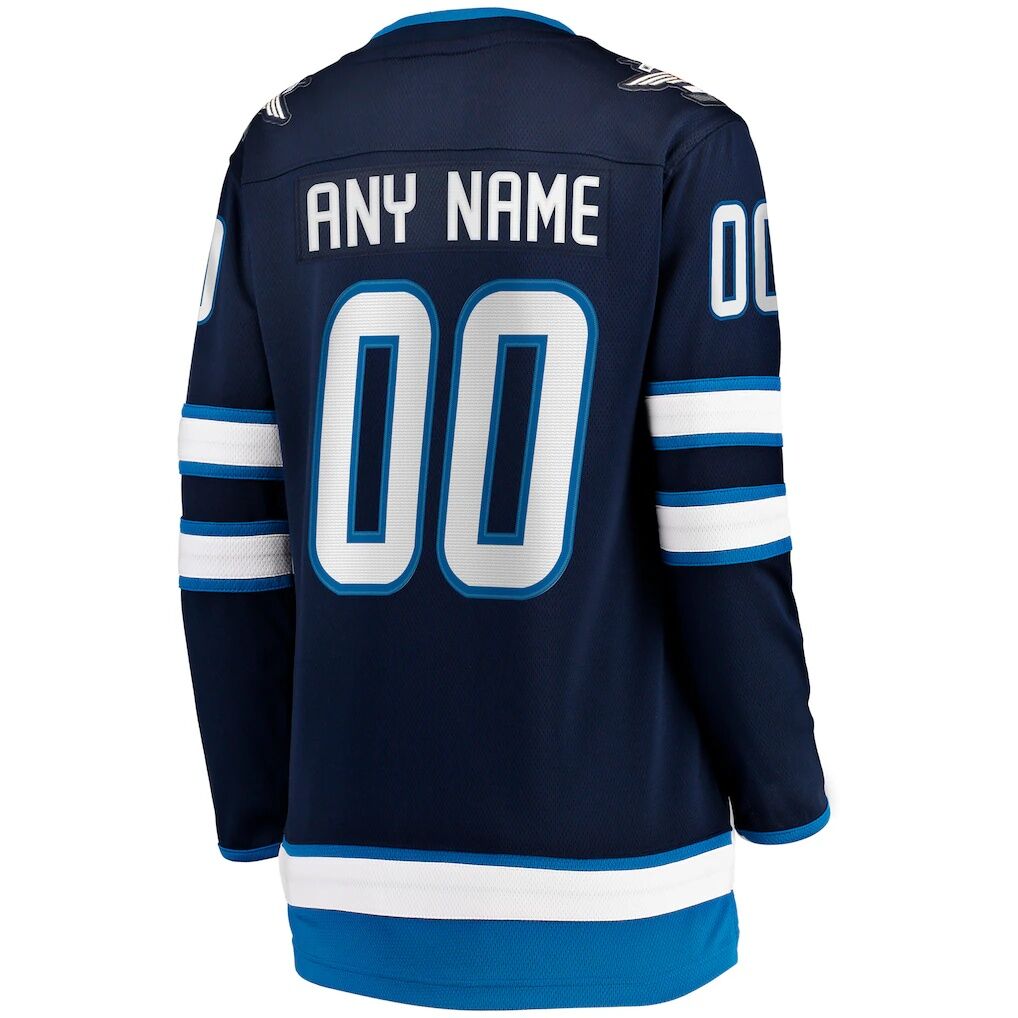 Winnipeg Jets Fashion7 Women's Home Breakaway Custom Jersey