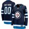 Winnipeg Jets Fashion7 Women's Home Breakaway Custom Jersey - Blue - Front View