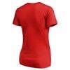 Los Angeles Angels Women's Team Wordmark T-Shirt - Red - Detail View