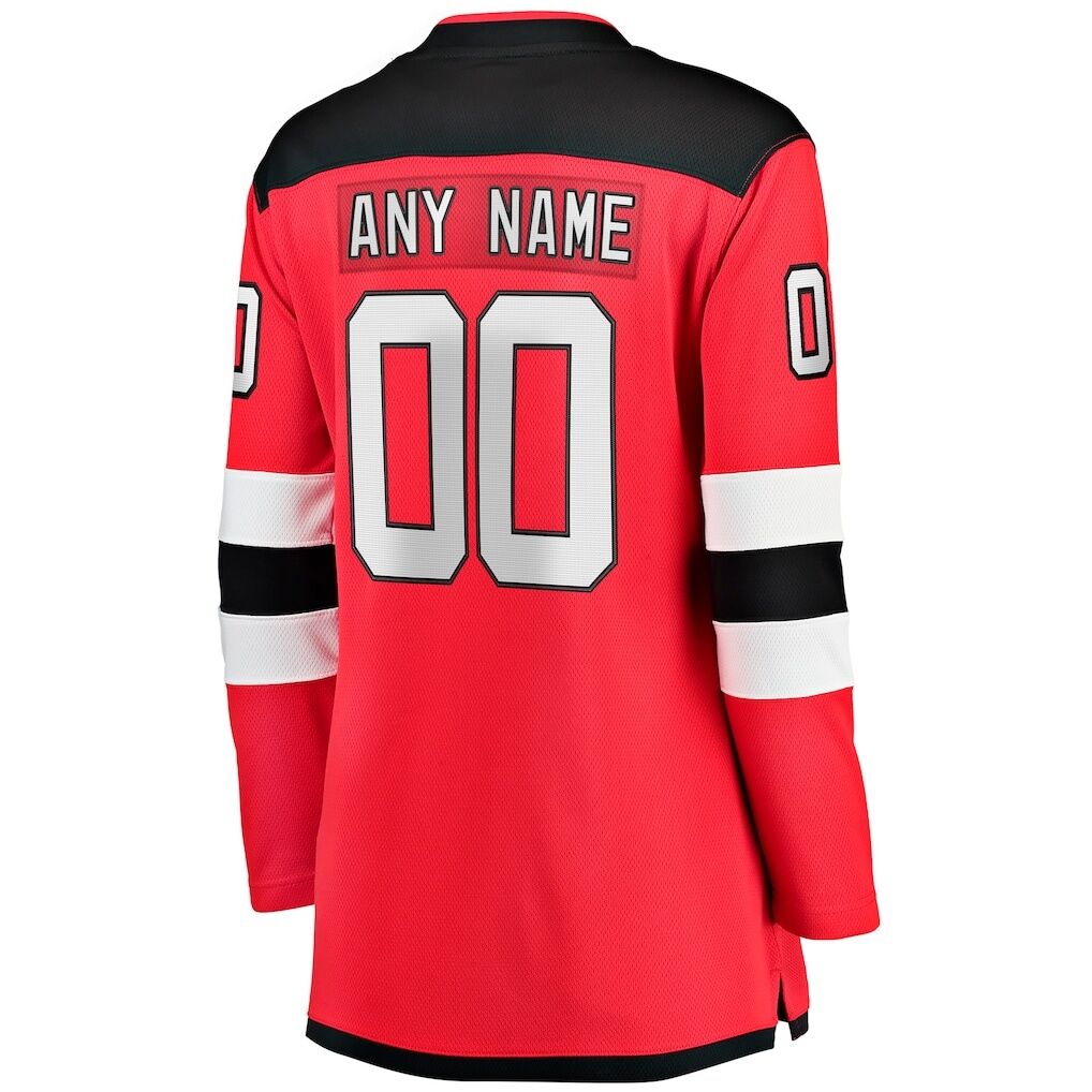 New Jersey Devils Fashion7 Women's Home Breakaway Custom Jersey