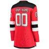 New Jersey Devils Fashion7 Women's Home Breakaway Custom Jersey - Red - Detail View