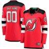 New Jersey Devils Fashion7 Women's Home Breakaway Custom Jersey - Red - Front View