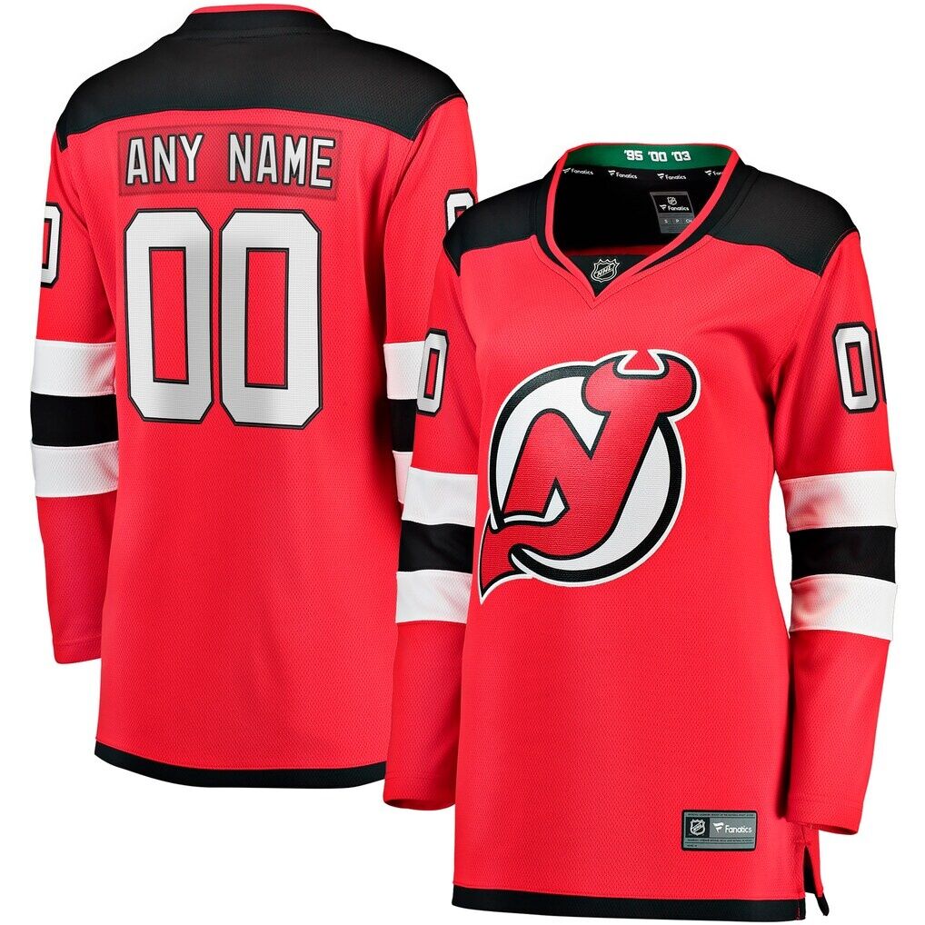 New Jersey Devils Fashion7 Women's Home Breakaway Custom Jersey