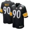 T.J. Watt Pittsburgh Steelers Nike Youth Game Jersey - Black - Front View