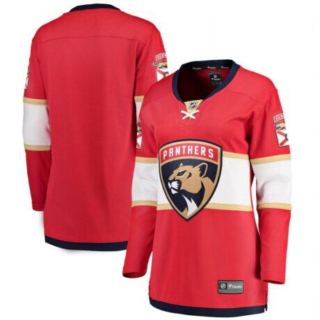 Florida Panthers Fashion7 Women's Home Breakaway Jersey - Red - Front View