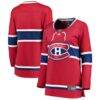 Montreal Canadiens Fashion7 Women's Home Breakaway Jersey - Red - Front View