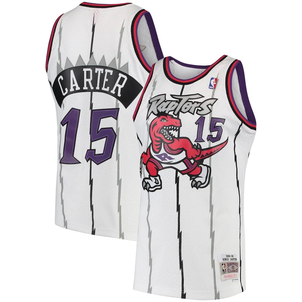 Vince Carter Toronto Raptors Mitchell & Ness 1998/99 Hardwood Classics Swingman Jersey