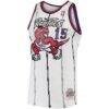 Vince Carter Toronto Raptors Mitchell & Ness 1998/99 Hardwood Classics Swingman Jersey - White - Side View