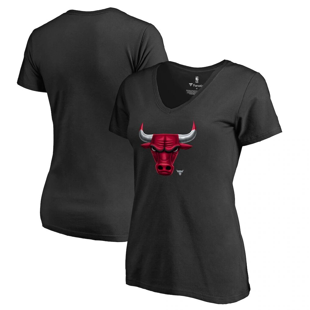 Chicago Bulls Women’s Midnight Mascot V-Neck T-Shirt