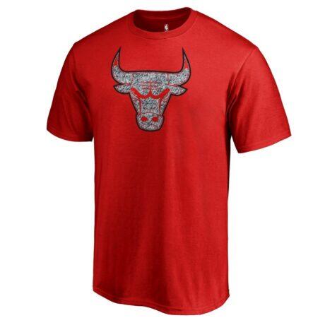 Chicago Bulls Static Logo T-Shirt - Red - Front View