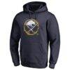 Buffalo Sabres Splatter Logo Pullover Hoodie - Navy - Front View