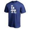 Los Angeles Dodgers Splatter Logo T-Shirt - - Front View
