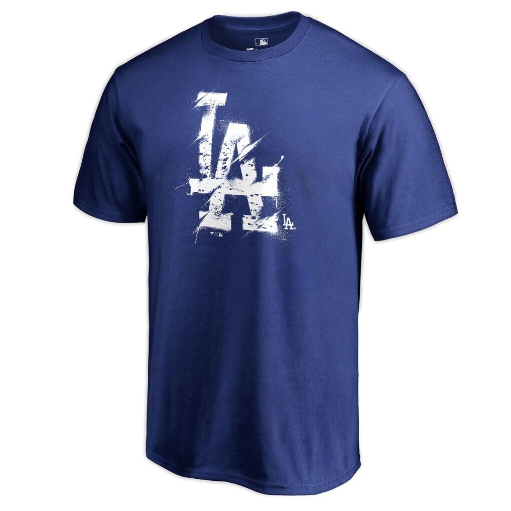 Los Angeles Dodgers Splatter Logo T-Shirt – Royal