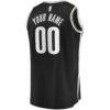 Brooklyn Nets Fashion7 Fast Break Custom Replica Jersey Black - - Detail View