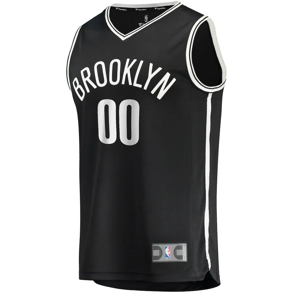 Brooklyn Nets Fashion7 Fast Break Custom Replica Jersey Black - Icon Edition
