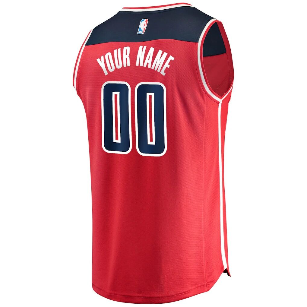 Washington Wizards Fashion7 Fast Break Custom Replica Jersey Red - Icon Edition