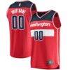 Washington Wizards Fashion7 Fast Break Custom Replica Jersey Red - - Front View