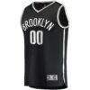 Brooklyn Nets Fashion7 Youth Fast Break Custom Replica Jersey Black - - Side View