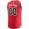 Chicago Bulls Fashion7 Youth Fast Break Custom Replica Jersey Red - - Detail View