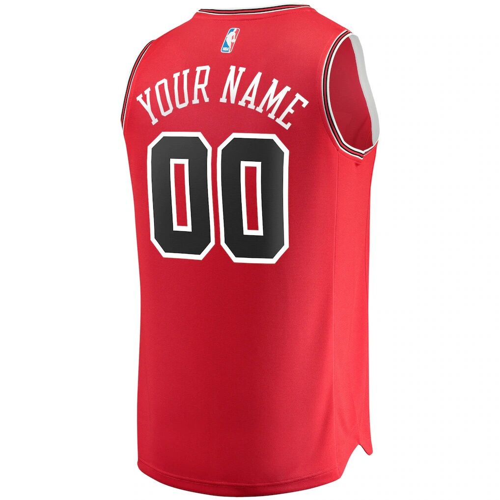 Chicago Bulls Fashion7 Youth Fast Break Custom Replica Jersey Red - Icon Edition