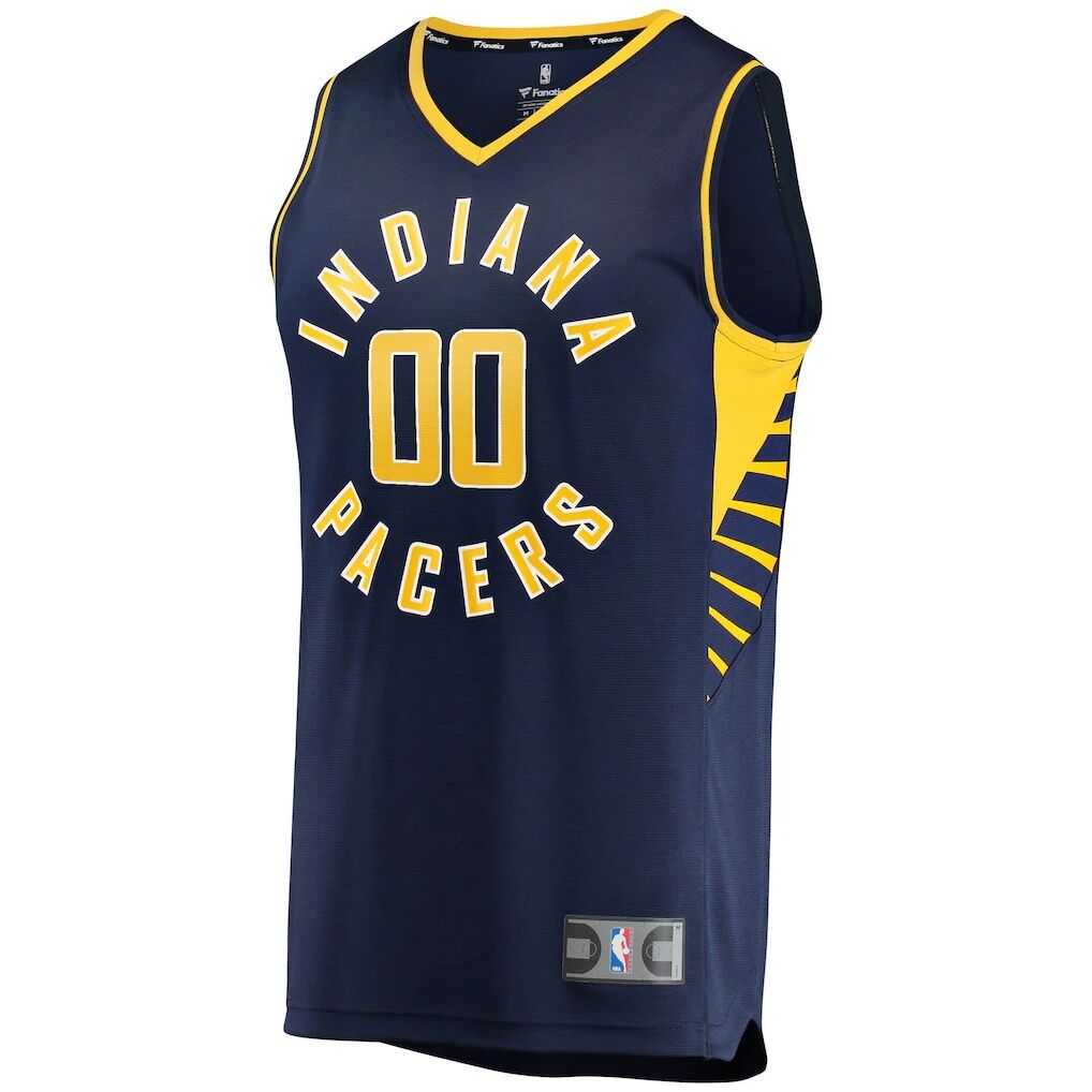 Indiana Pacers Fashion7 Youth Fast Break Custom Replica Jersey Navy - Icon Edition